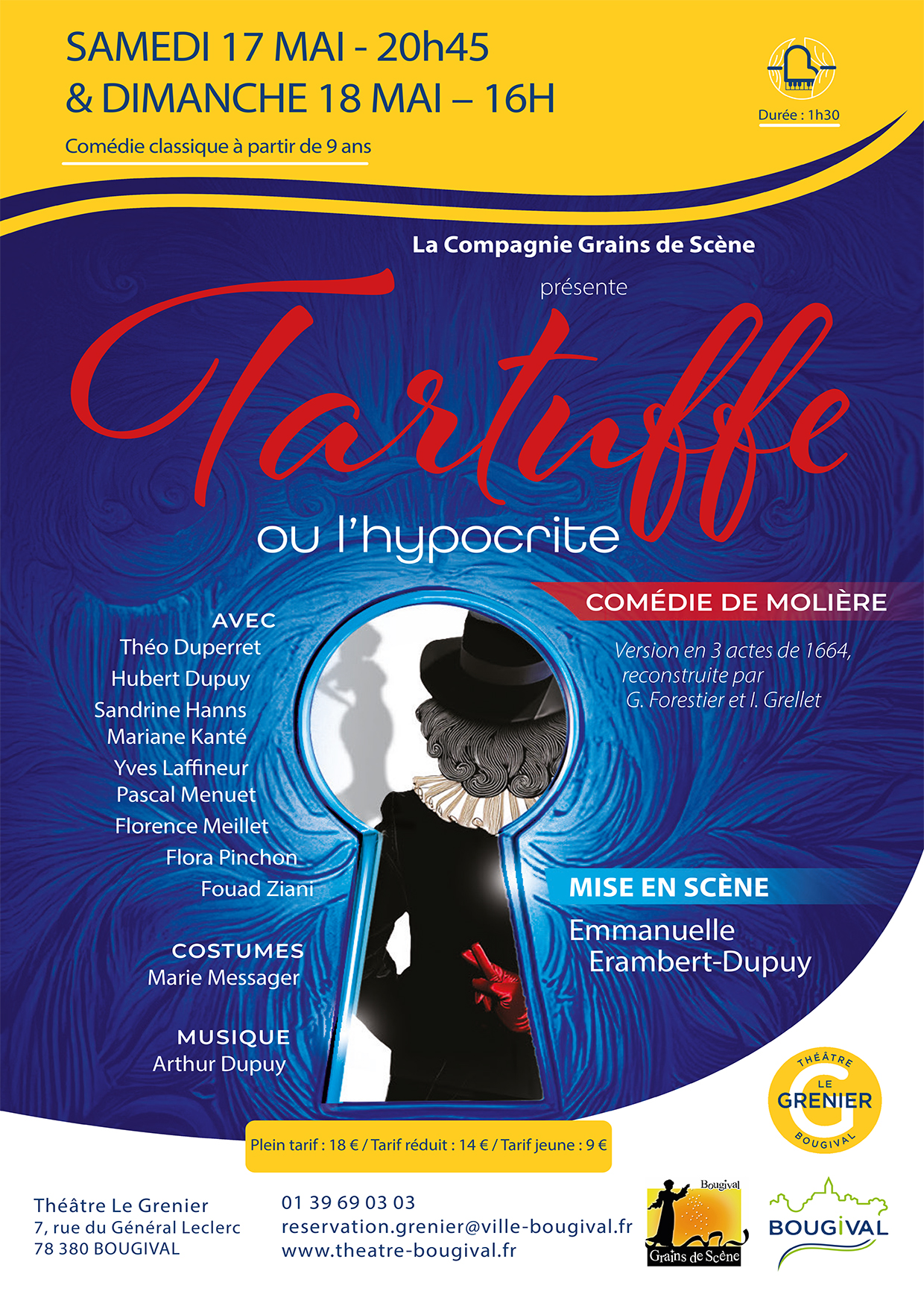 Visuel de l'événement Grains de scène : "Tartuffe ou l’Hypocrite 2/2"