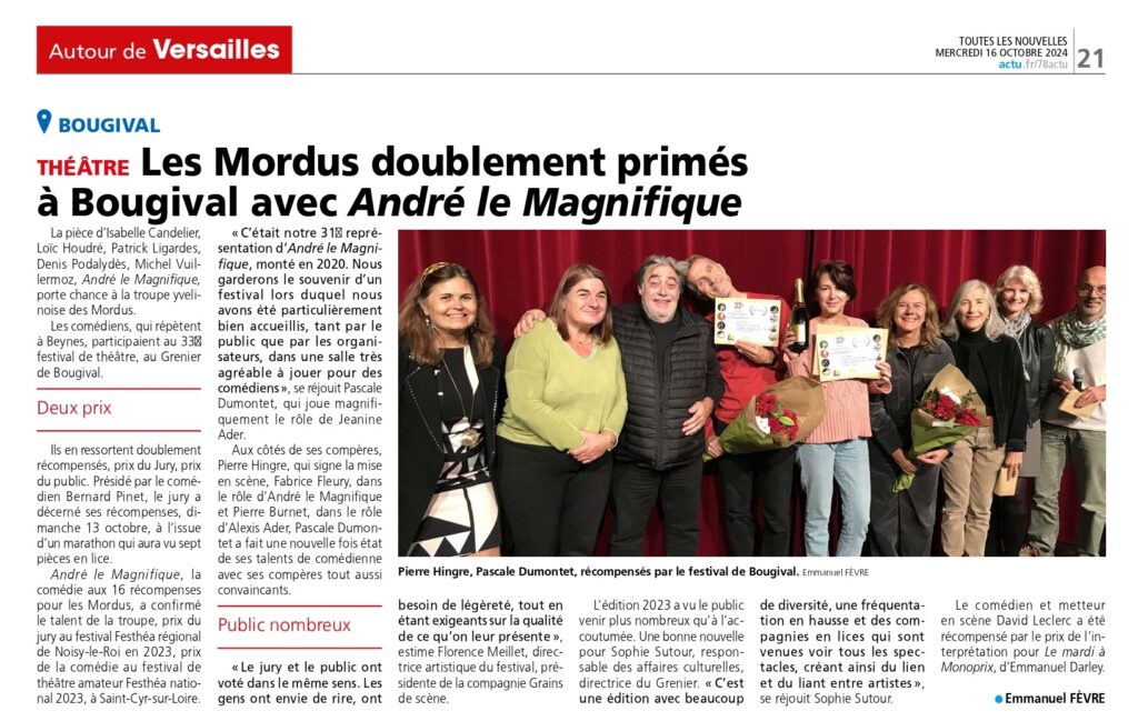 Les Nouvelles de Versailles - 16 oct 2024